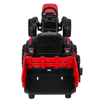 Traktor Titanium Z Przyczepą Czerwony